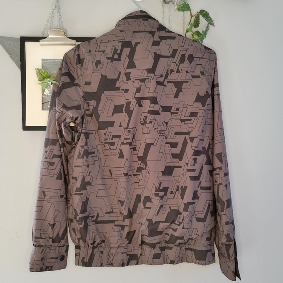 Stussy Girls Zip Up Windbreaker All Over Print Jacket M - Picture 3 of 16